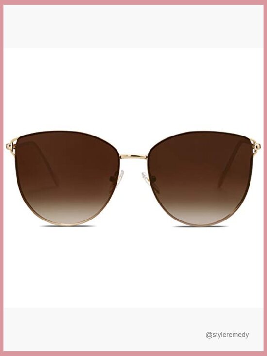 Metal Frame UV400 Mirrored Sunglasses with Polycarbonate Lenses main image 6